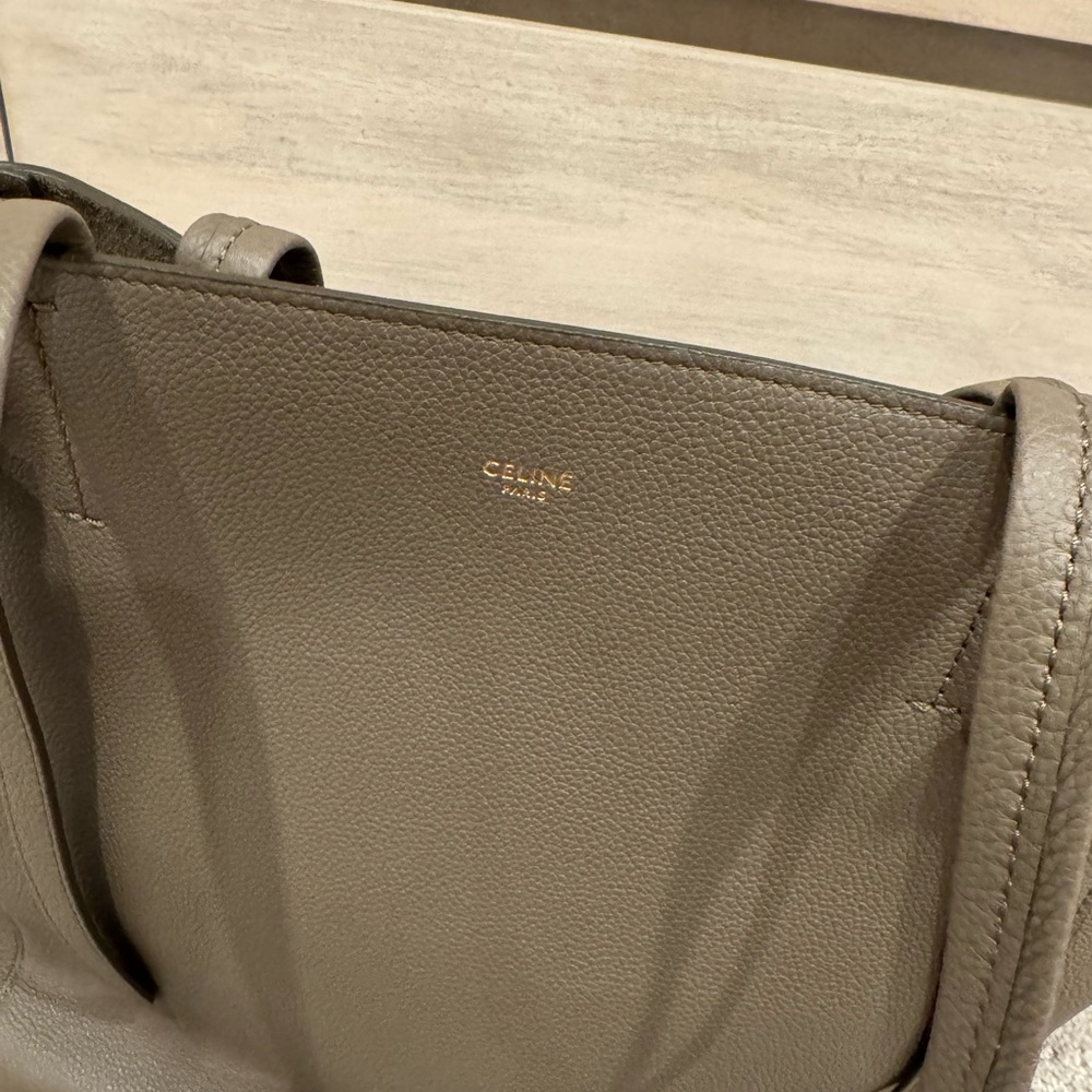 Celine Taupe Leather Cabas Medium Phantom - Picture 5 of 5